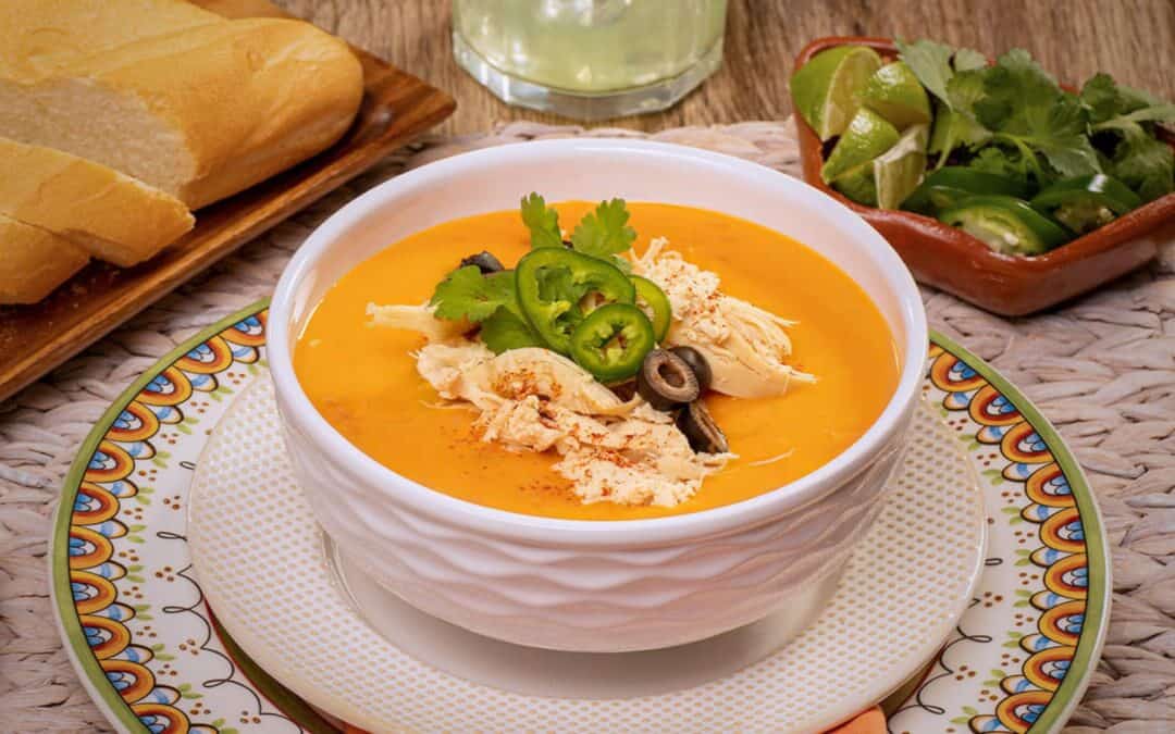 Spicy Cheese Chicken Soup
